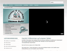 Tablet Screenshot of buhr-pflaster-tiefbau.de